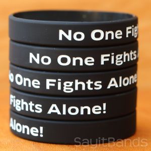 no one fights alone wristbands