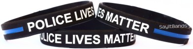 Police Lives Matter Thin Blue Line Bracelet