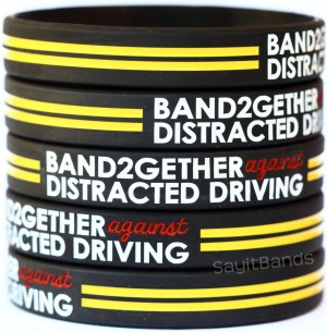 Anti Texting Distracted Driving Bracelet Wristbands