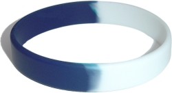 dark blue and yellow wristband