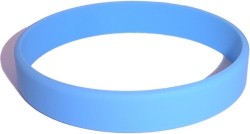 light blue wristband
