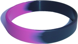 purple and black wristband
