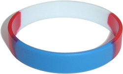 red,blue,red,white wristband
