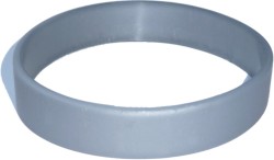 silver gray wristband