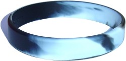 swirl light blue and white wristband