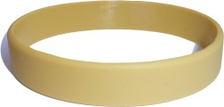 tan custom silicone wristband