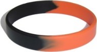 black custom silicone wristband