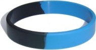 black custom silicone wristband