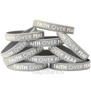 Faith Over Fear Religous Bracelets Bands