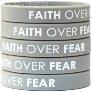 Faith Over Fear Wristband Bracelets