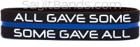 Police Officer Thin Blue Line Wristband