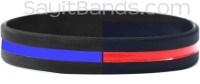 Police Officer Thin Blue Line Wristband