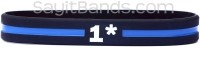 Police Officer Thin Blue Line Wristband