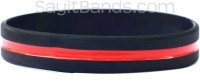 Police Officer Thin Blue Line Wristband