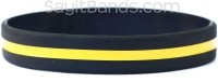 Police Officer Thin Blue Line Wristband