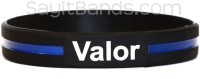 Police Officer Thin Blue Line Wristband