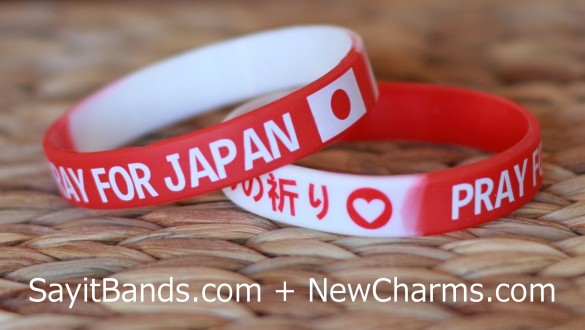 PRAY FOR JAPAN Silicone Bands