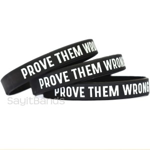SayitBands Five Prove Them Wrong Wristband Bracelets 
