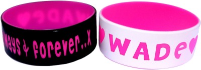 1" wristband with colored text